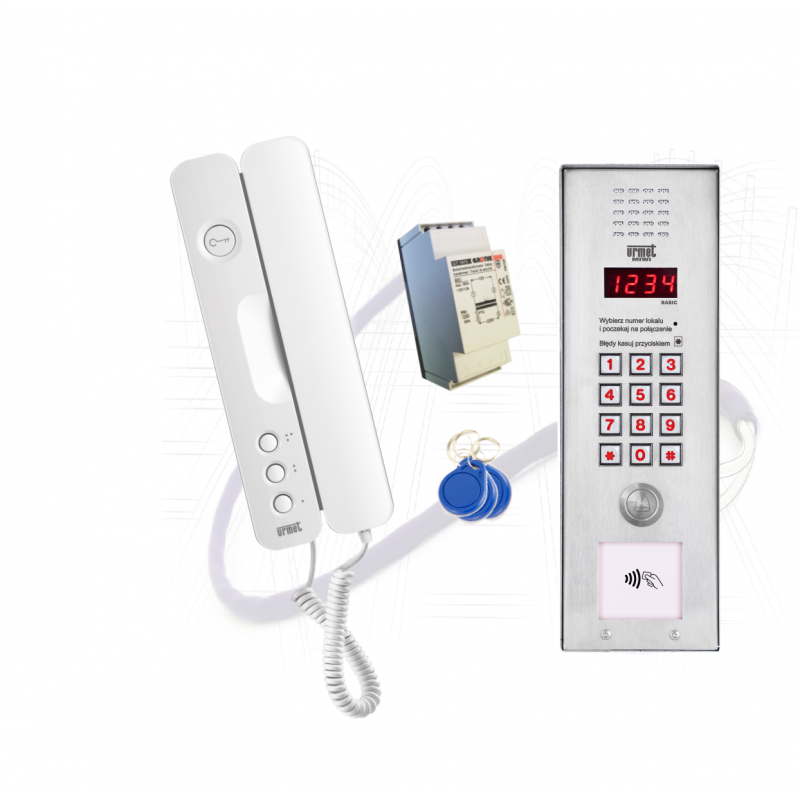 1062/401-RF Zestaw domofonowy Basic Vertical jednorodzinny