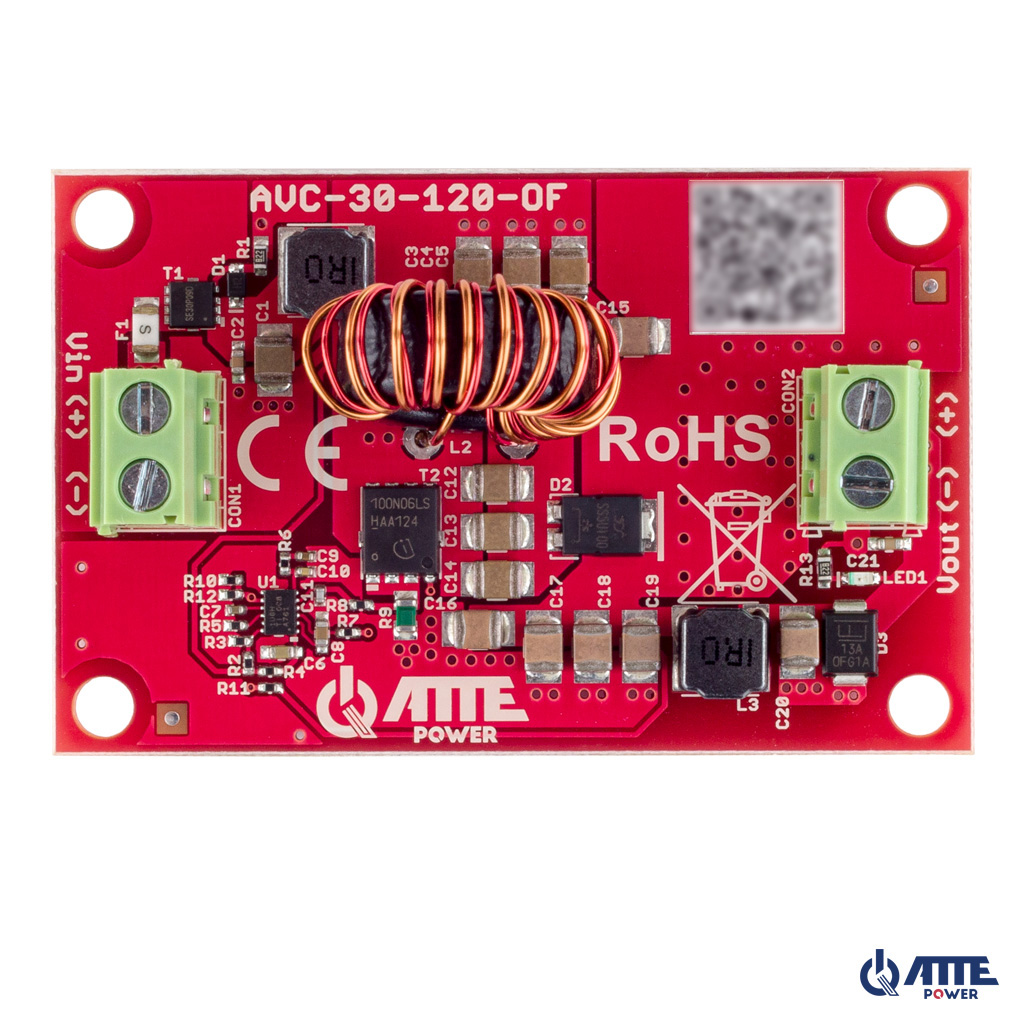 AVC-30-120-OF Moduł do zasilania rejestratora 12V, przetwornica DC/DC stabilizująca napięcie