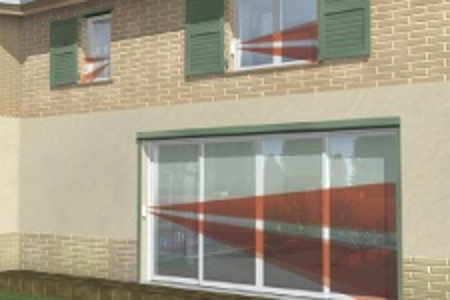 FTN-ST Zewnętrzna kurtynowa czujka PIR przewodowa