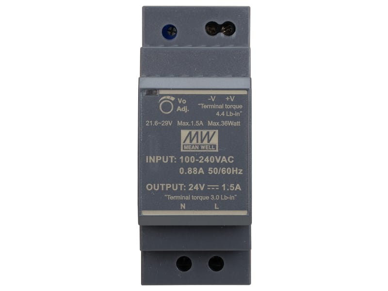HDR-30-24 ZASILACZ NA SZYNĘ DIN 24VDC/1,5A
