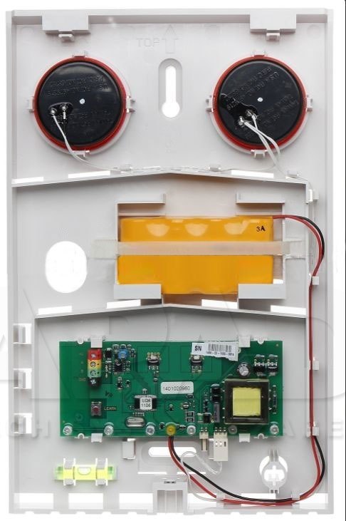 JK-PLSIR-SET Sygnalizator przewodowy BUS z białym wieczkiem