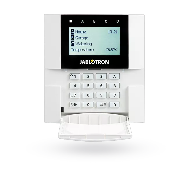 JA-150E Bezprzewodowa klawiatura LCD z czytnikiem zbliżeniowym RFID do central JA-100