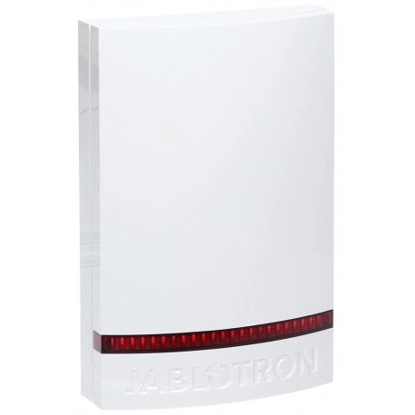 JA-1X1A-C-WH Pokrywa przednia BIAŁA sygnalizatora, czerwone światło (logo Jablotron)