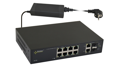 SF108 Switch PoE 12-portowy do 8 kamer IP