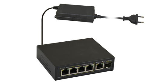 SFG64F1 Switch PoE 6-portowy do 4 kamer IP