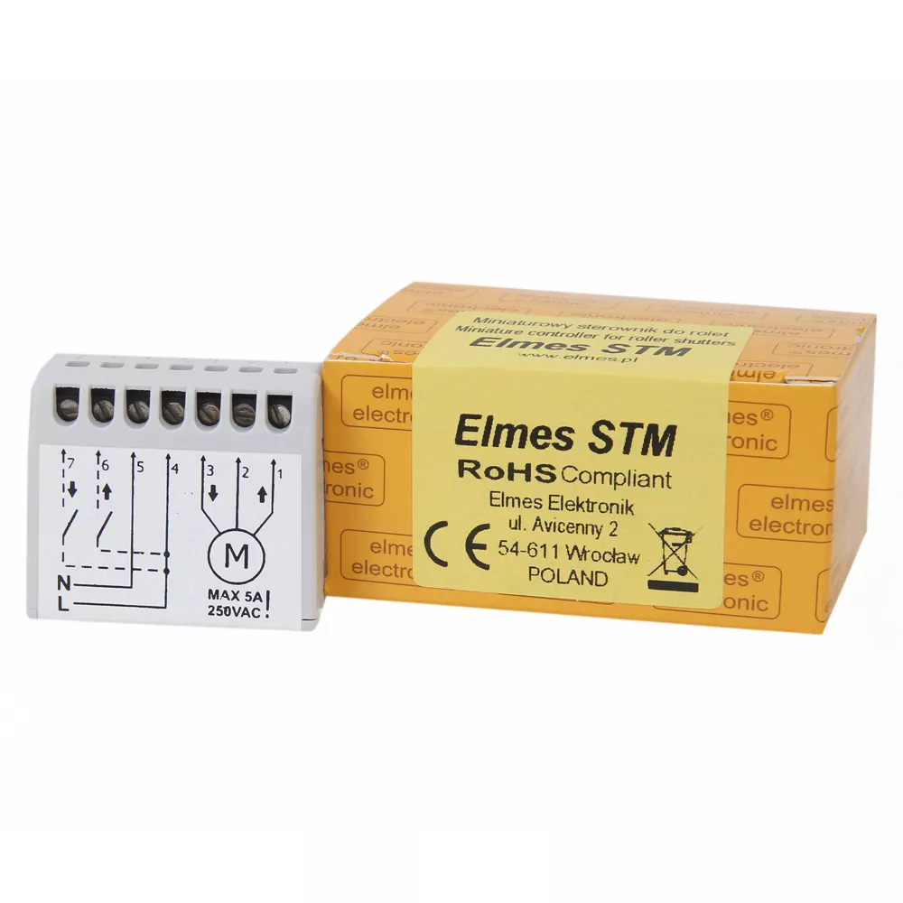 STM Miniaturowy sterownik do rolet, dopuszkowy