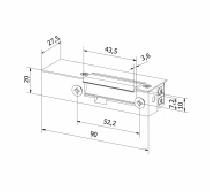 EL1-001 Rygiel elektrozaczep BIRATRONIK 12V AC