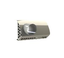 VZ_FBX_HSLV Skrzynka elewacyjna zespolona pozioma ,wyrzutnia lewa  Ø 150mm,  ocynk, kolor biały