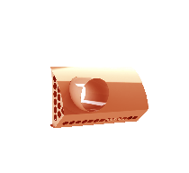 VZ_FBX_HSLVRAL Skrzynka elewacyjna zespolona pozioma ,wyrzutnia lewa  Ø 150mm,  ocynk, kolor RA