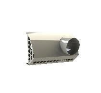 VZ_FBX_HSPV Skrzynka elewacyjna zespolona pozioma ,wyrzutnia prawa  Ø 150mm,  ocynk, kolor biały