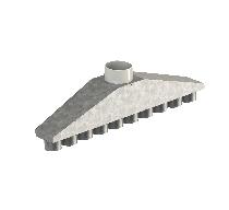 VZ_RBX_PJ10_GIZ Skrzynka rozdzielcza  prosta, jednorzędowa 1x150 / 10x90, izolowana