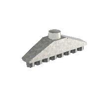 VZ_RBX_PJ8_GIZ Skrzynka rozdzielcza  prosta, jednorzędowa 1x150 / 8x90, izolowana