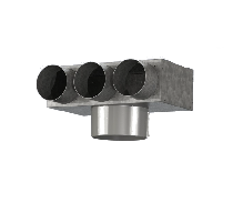 VZ_RBX_FBR02 Skrzynka rozdzielcza prostopadła 1x150/3x90