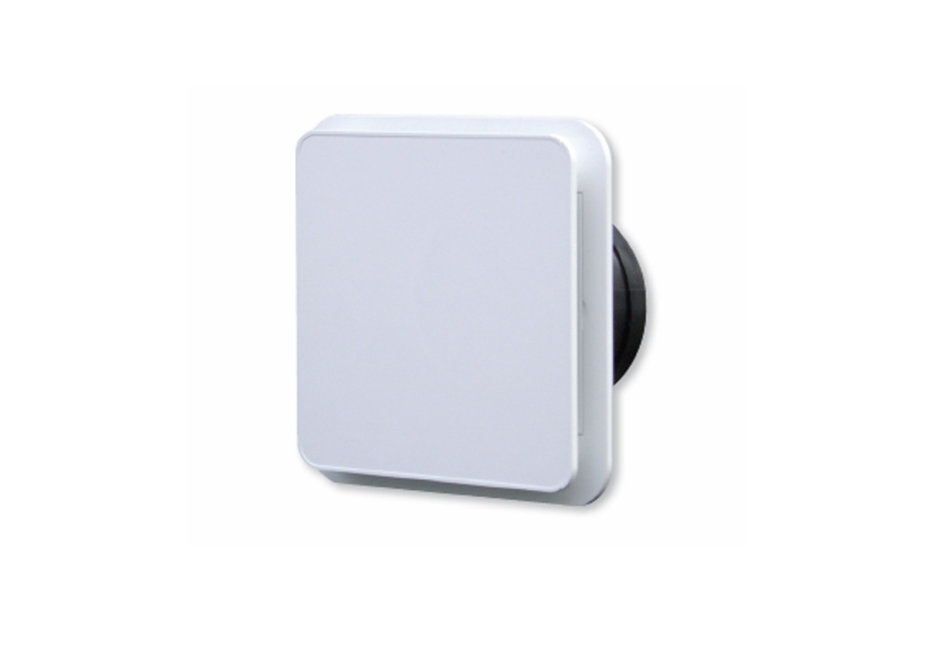 VZ_MDV_0210 Anemostat (nawiewnik) kwadratowy sufitowy lub ścienny 210x210 Ø125mm, biały plastik