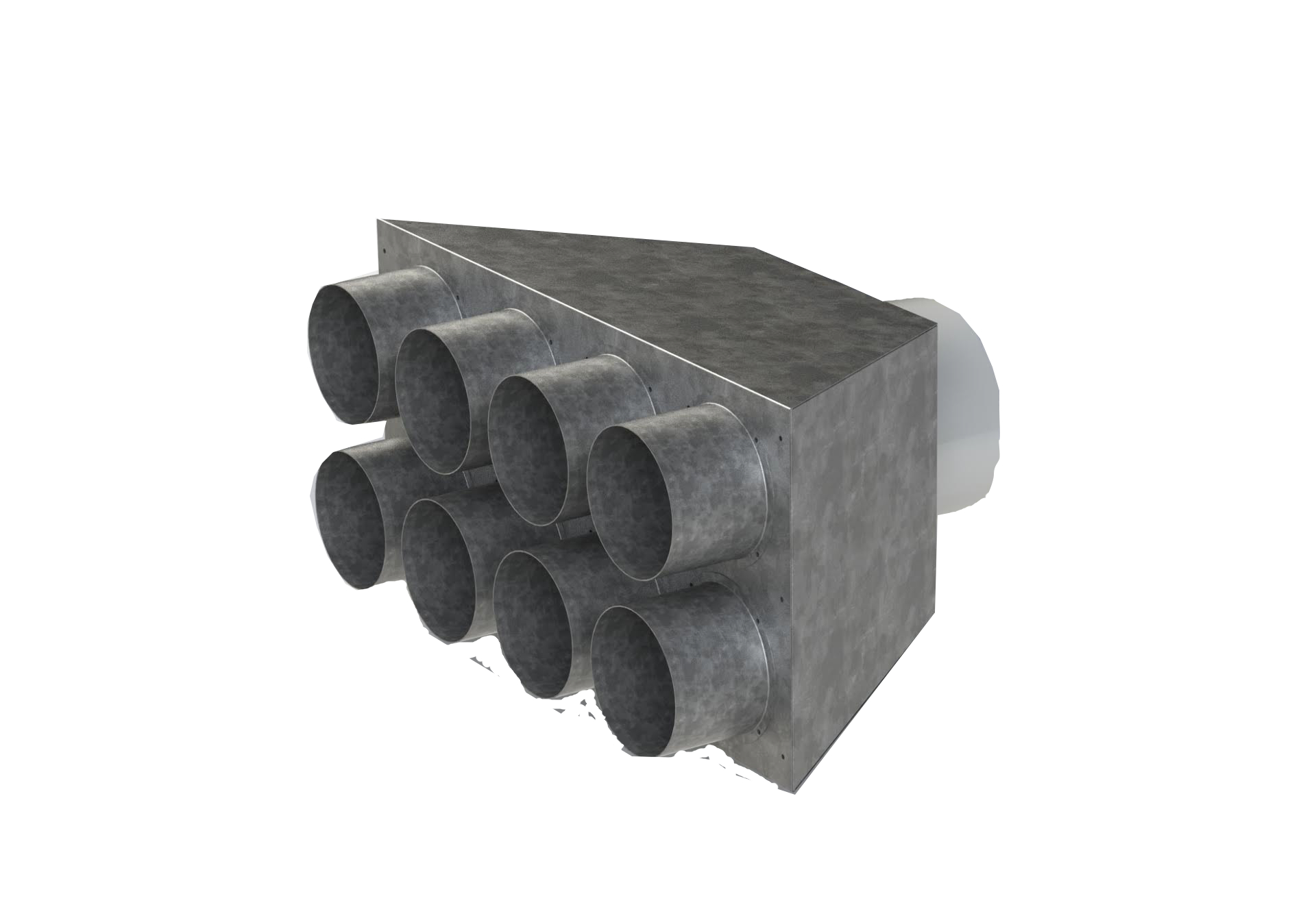 VZ_RBX_PD8 Skrzynka rozdzielcza  prosta dwurzędowa