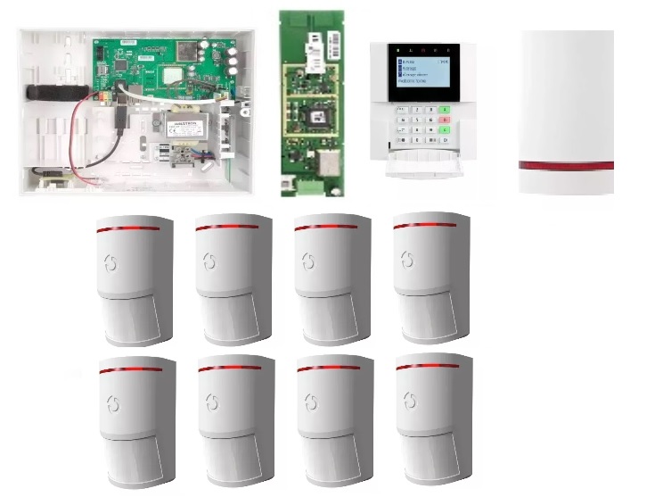 Optimo Z-4 Zestaw bezprzewodowy Jablotron z 8 czujnikami ruchu